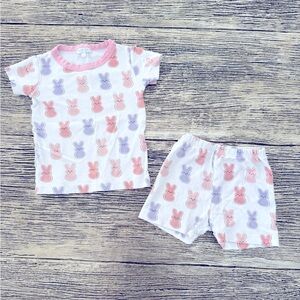 Adorable Bunny Print Kids Pajamas